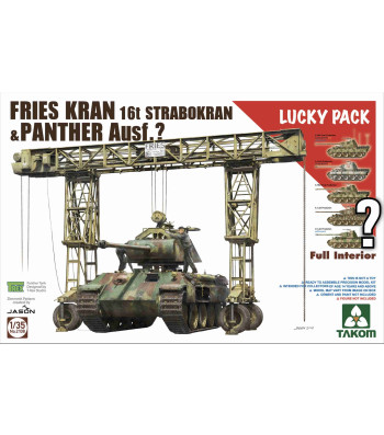 1:35 FRIES KRAN 16t Strabokran, 1943/44 Production combined with Panther (with full interior) - Lucky Pack