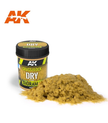AK8223 GRASS FLOCK 2MM DRY - (250 ml) - Texture Products