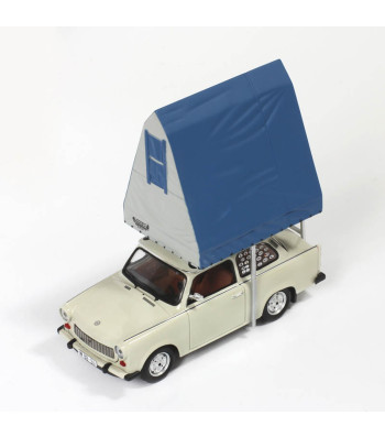 TRABANT 601 1980 Light Grey (with Roof tent in RESIN)