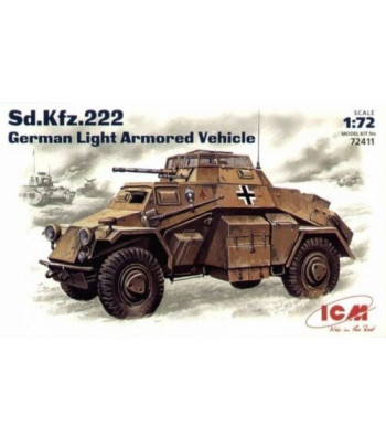 1:72 Sonderkraftfahrzeug 222, German Light Armoured Vehicle