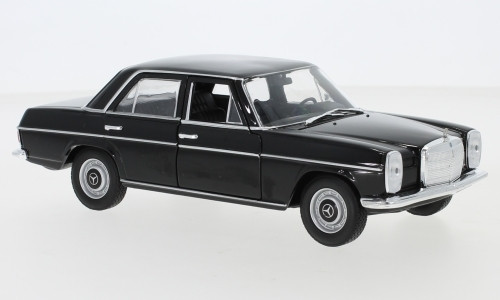 1:24 Mercedes Benz 220 W115 1968 Black Classic Welly Diecast Detail Scale Model