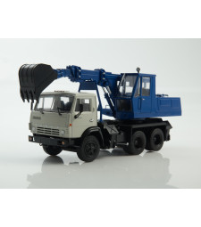 Truck -excavator EO-3532 (KAMAZ-5511) (grey - blue)