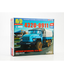 1:43 URAL 4320-0911 Flatbed Truck - Die-cast Model Kit