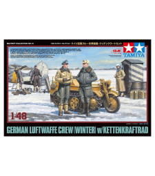 1:48 German Luftwaffe Crew (Winter) w/Kettenkraftrad