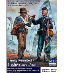1:35 Family Reunited - Brothers Meet Again. End of the War – Confederate army surrenders to Federal troops. Appomattox, Virginia, April 9th, 1865. American Civil War series - 2 figures