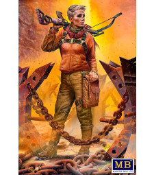 1:35 Pоst-apocalyptic fiction. Desert Battle Series. Skull Clan – Long-distance raid. Kit №2. A new leader. Hanna !