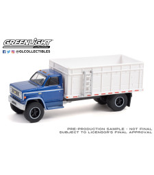 S.D. Trucks Series 13 - 1980 Chevrolet C-70 Grain Truck - Blue Poly Cab with White Bed Solid Pack