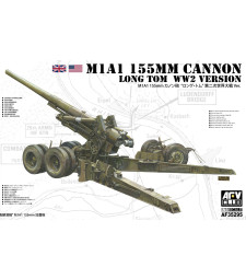 1:35 Оръдие Лонг Том М1А1 155мм от Втората световна война (M1A1 155mm Cannon Long Tom)