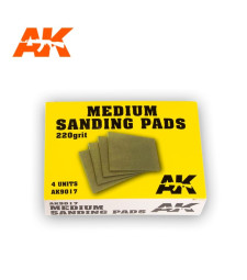 AK9017 Medium Sanding Pads 220 grit. 4units
