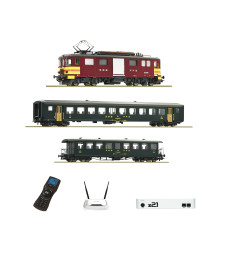z21 digital set: Electric baggage railcar De 4/4 with passenger train, SBB
