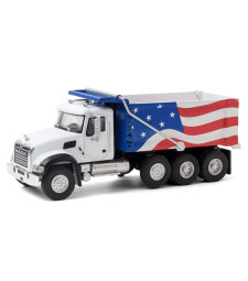 S.D. Trucks Series 11 - 2019 Mack Granite Dump Truck - Red, White and Blue Solid Pack